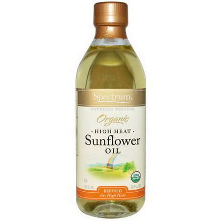 Spectrum Naturals, Organic High Heat Sunflower Oil, Refined 473ml