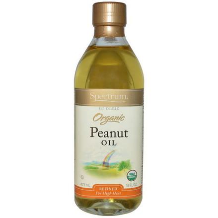 Spectrum Naturals, Organic Peanut Oil, Refined 473ml