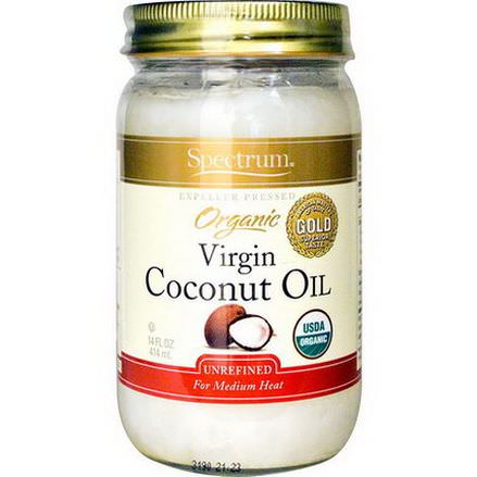 Spectrum Naturals, Organic Virgin Coconut Oil, Unrefined 414ml