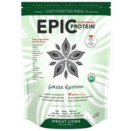 Sprout Living, Epic Protein, Green Kingdom 1,000g