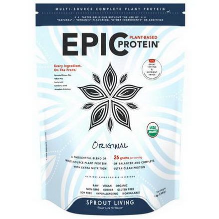 Sprout Living, Epic Protein, Original 1,000g