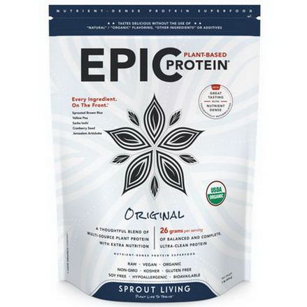 Sprout Living, Epic Protein, Original 454g