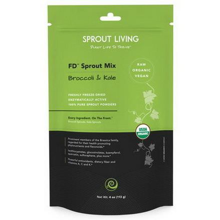 Sprout Living, FD Sprout Mix, Broccoli&Kale 113g