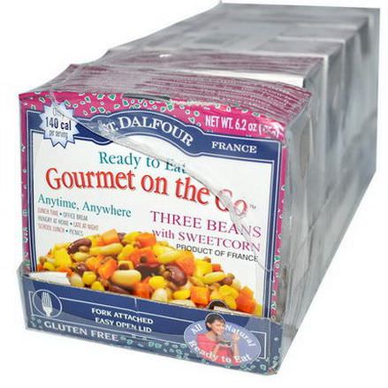 St. Dalfour, Gourmet on the Go, Three Beans with Sweetcorn, 6 Pack 175g Each