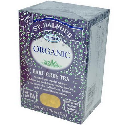 St. Dalfour, Organic, Earl Grey Tea, 25 Tea Bags 50g