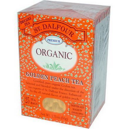 St. Dalfour, Organic, Golden Peach Tea, 25 Tea Bags 50g