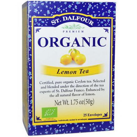 St. Dalfour, Organic, Lemon Tea, 25 Envelopes 50g