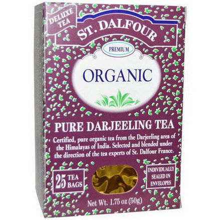 St. Dalfour, Organic Pure Darjeeling Tea, 25 Tea Bags 2g Each