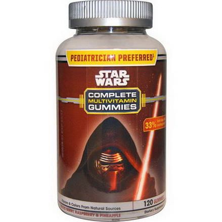 Star Wars, Complete Multivitamin Gummies, Mixed Berry, Raspberry and Pineapple, 120 Gummies