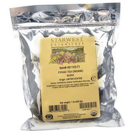 Starwest Botanicals, Essiac Tea Organic Blend 453.6g