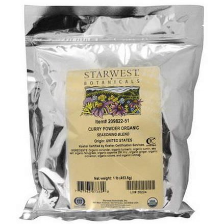 Starwest Botanicals, Organic Curry Powder 453.6g