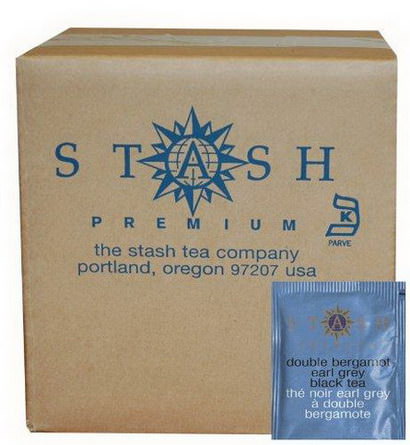 Stash Tea, Double Bergamot Earl Grey Black Tea, 100 Foil Teabags 180g