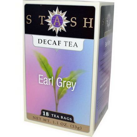 Stash Tea, Earl Grey, Decaf Tea, 18 Tea Bags 33g