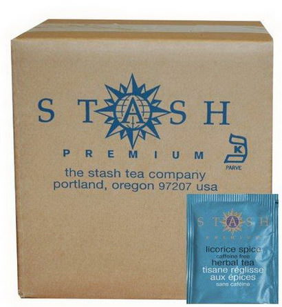 Stash Tea, Licorice Spice Herbal Tea, Caffeine Free, 100 Foil Teabags 180g