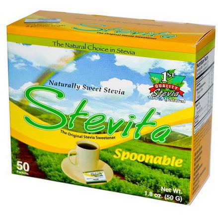 Stevita, Spoonable Stevia, 50 Packets 50g