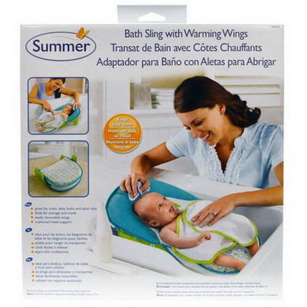 Summer Infant, Bath Sling with Warming Wings, 1 Set