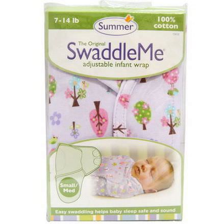 Summer Infant, The Original SwaddleMe, Adjustable Infant Wrap, Small/Med 7-14 lb, 1 Wrap