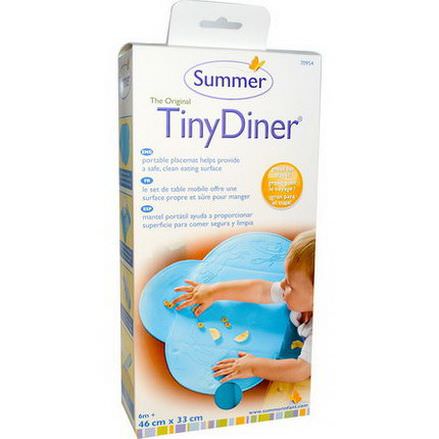 Summer Infant, The Original TinyDiner Portable Placemat, Blue, 1 Mat