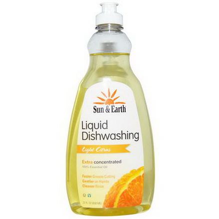 Sun&Earth, Liquid Dishwashing, Light Citrus 650ml