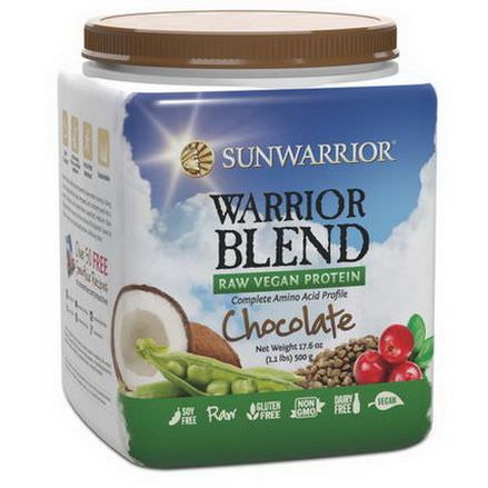 Sunwarrior, Warrior Blend, Raw Vegan Protein, Chocolate 500g