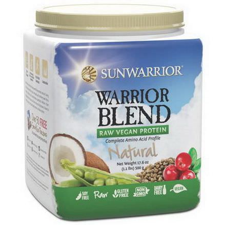 Sunwarrior, Warrior Blend, Raw Vegan Protein, Natural 500g