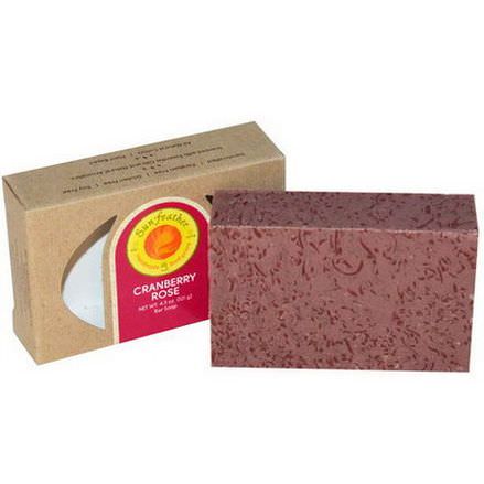 Sunfeather Soaps, Cranberry Rose Bar Soap 121g