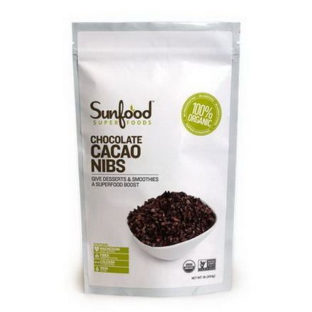 Sunfood, Chocolate Cacao Nibs 454g