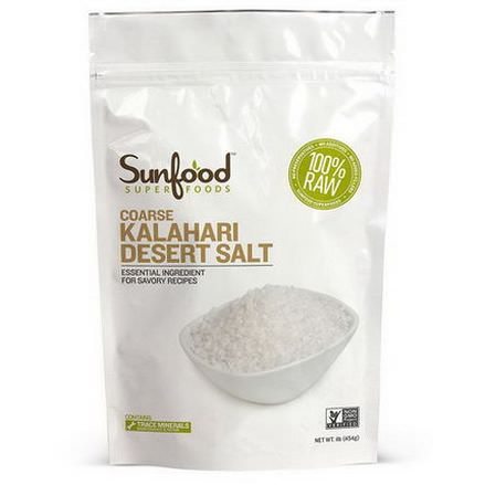 Sunfood, Coarse Kalahari Desert Salt 454g