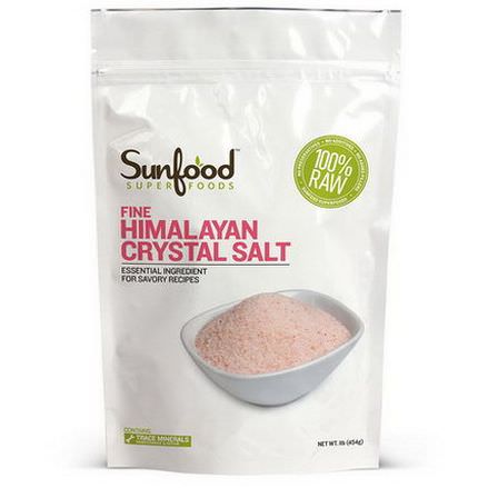 Sunfood, Fine Himalayan Crystal Salt 454g
