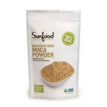 Sunfood, Maca Powder, Raw 454g