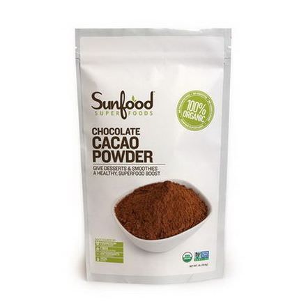 Sunfood, Organic, Raw Cacao Powder 454g