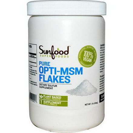 Sunfood, Pure Opti-MSM Flakes 454g