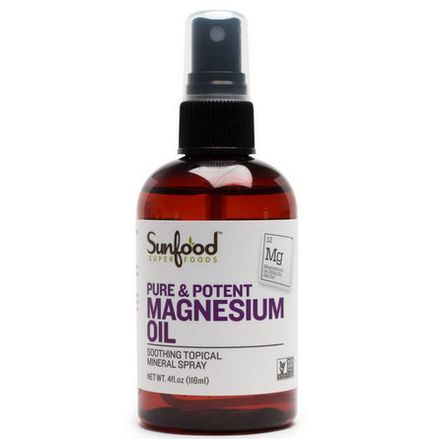 Sunfood, Pure&Potent Magnesium Oil 118ml