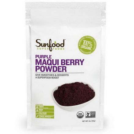 Sunfood, Purple Maqui Berry Powder 113g