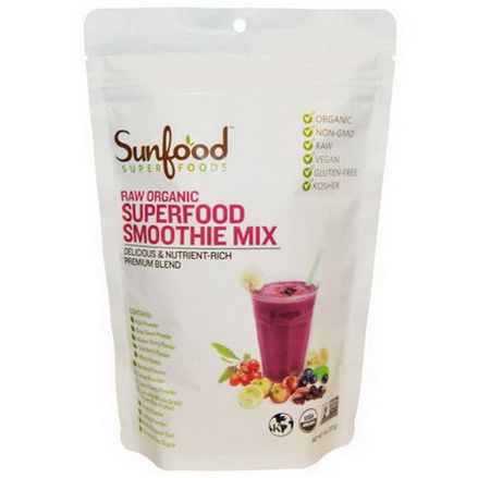 Sunfood, Raw Organic Superfood Smoothie Mix 227g