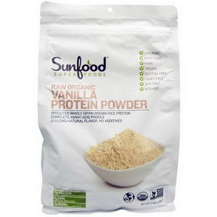 Sunfood, Raw Organic Vanilla Protein Powder 1.13 kg