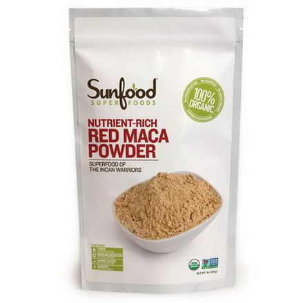 Sunfood, Raw Red Maca Powder 227g