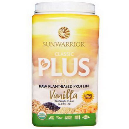 Sunwarrior, Organic Classic Plus, Vanilla 1 kg