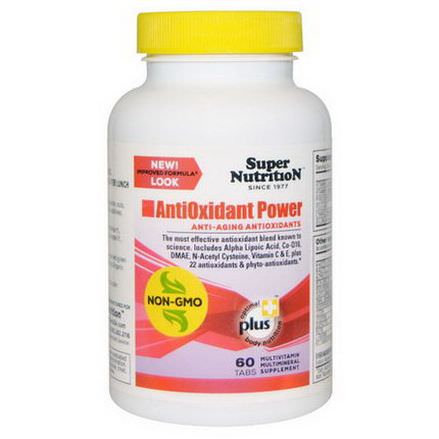 Super Nutrition, AntiOxidant Power, 60 Tablets