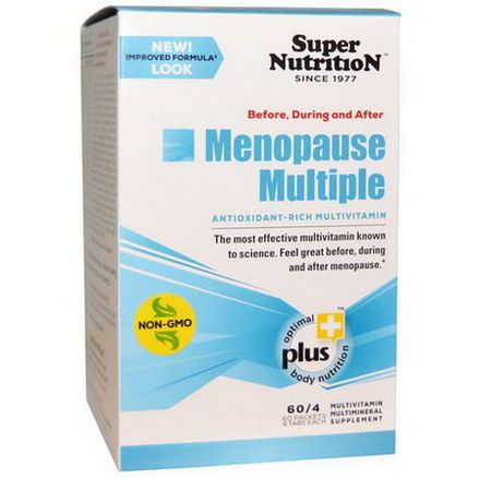 Super Nutrition, Before, During and After Menopause Multiple, Antioxidant-Rich Multivitamin, 60 Packets 4 Tablets Each