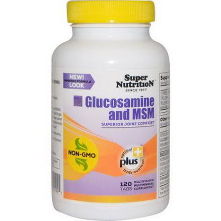 Super Nutrition, Glucosamine and MSM, 120 Tabs