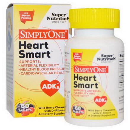 Super Nutrition, Heart Smart, Wild Berry Chewables with D-Ribose, 60 Tablets