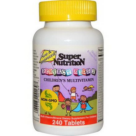 Super Nutrition, Perfect Kids 2, Children's Multivitamin, 240 Tablets