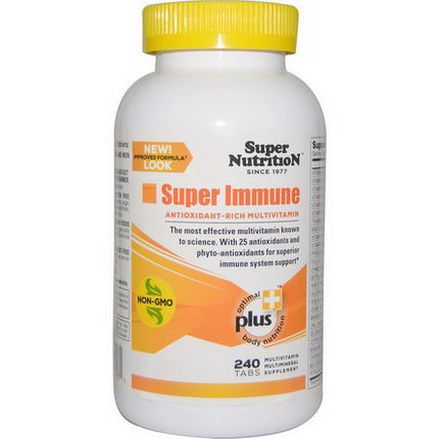 Super Nutrition, Super Immune Antioxidant-Rich Multivitamin, 240 Tabs