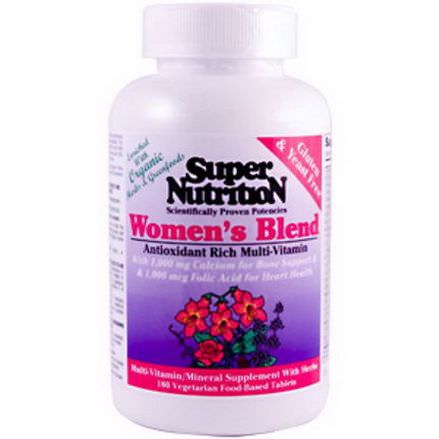 Super Nutrition, Women's Blend, 180 Veggie Tabs