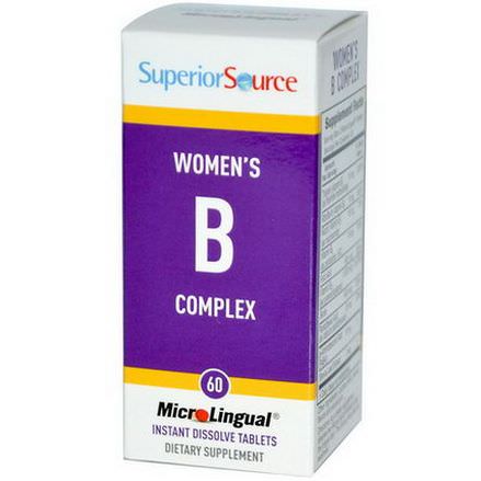 Superior Source, Women's B Complex, MicroLingual, 60 Tablets