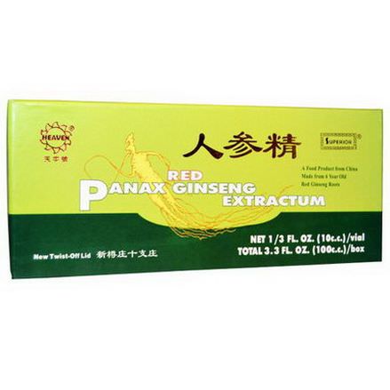 Superior Trading Company, Red Panax Ginseng Extractum, 10 Vials, 10 C.C. Each
