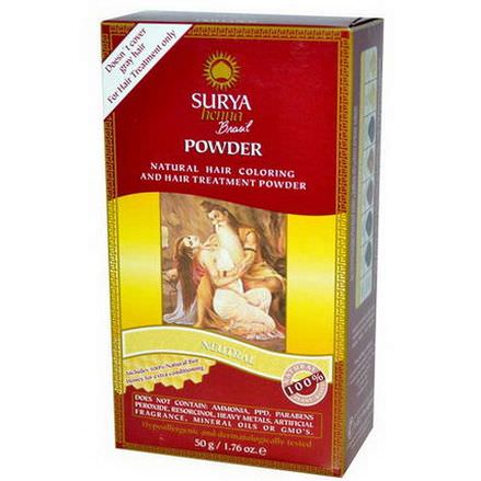 Surya Henna, Brasil Powder, Natural Hair Coloring and Treatment Powder, Neutral 50g
