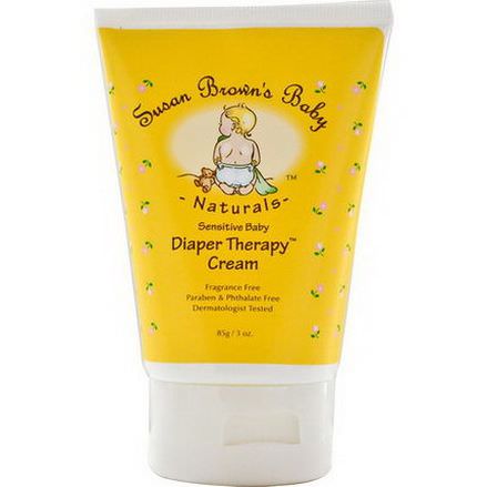 Susan Brown's Baby, Sensitive Baby, Diaper Therapy Cream, Fragrance Free 85g