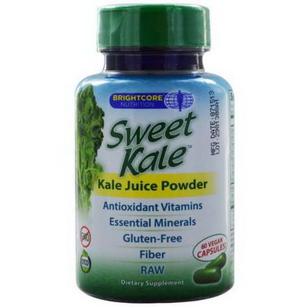 Sweet Wheat, Brightcore Nutrition, Sweet Kale, Juice Powder, 60 Vegan Caps